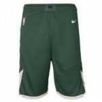 Color Green of the product Boys Icon Swingman Short Milwaukee Bucks NBA
