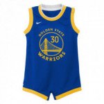 Color Blue of the product Boys Replica Onesie Jersey Golden State Warriors...