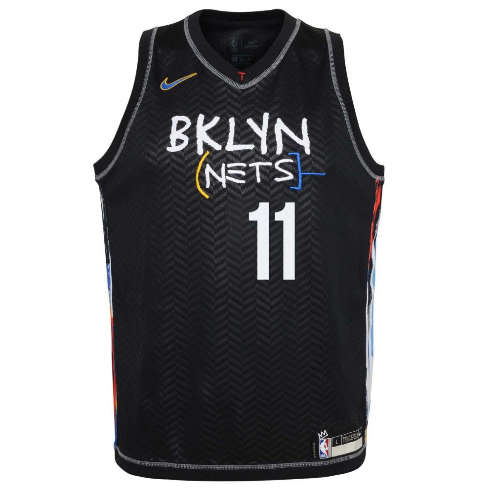 Maillot Nba Enfant Nike City Edition Lebron Kyrie Irving Brooklyn Nets ...