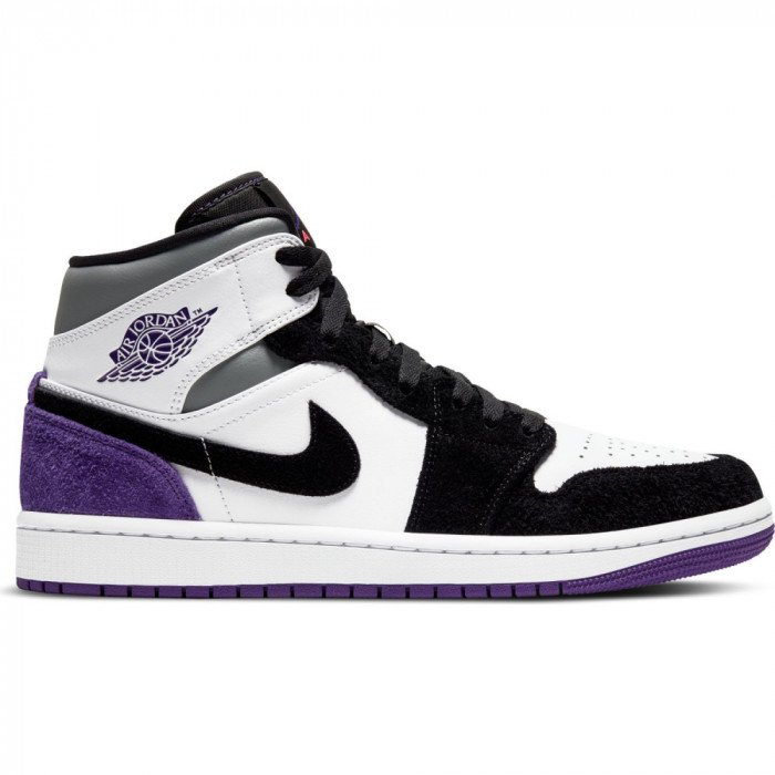 Air Jordan 1 Mid Se white/court purple 