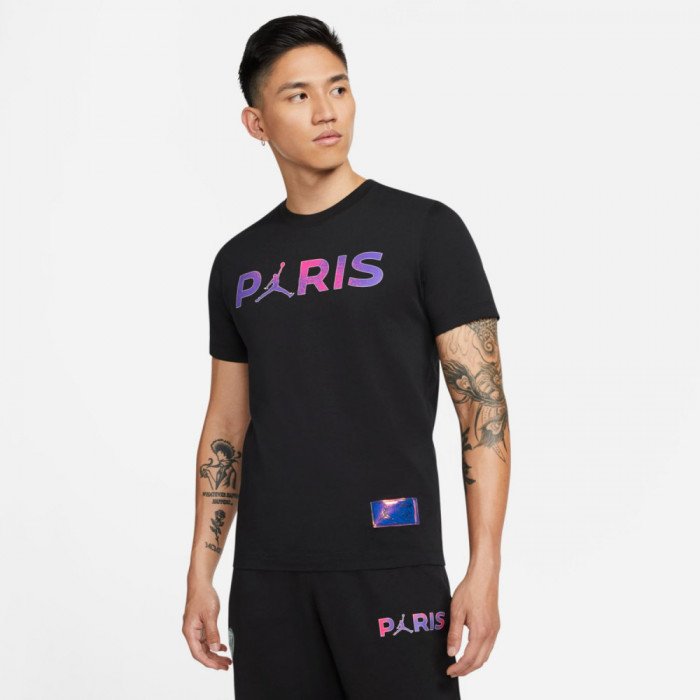 T-shirt Jordan x PSG Wordmark Supernova black - Basket4Ballers