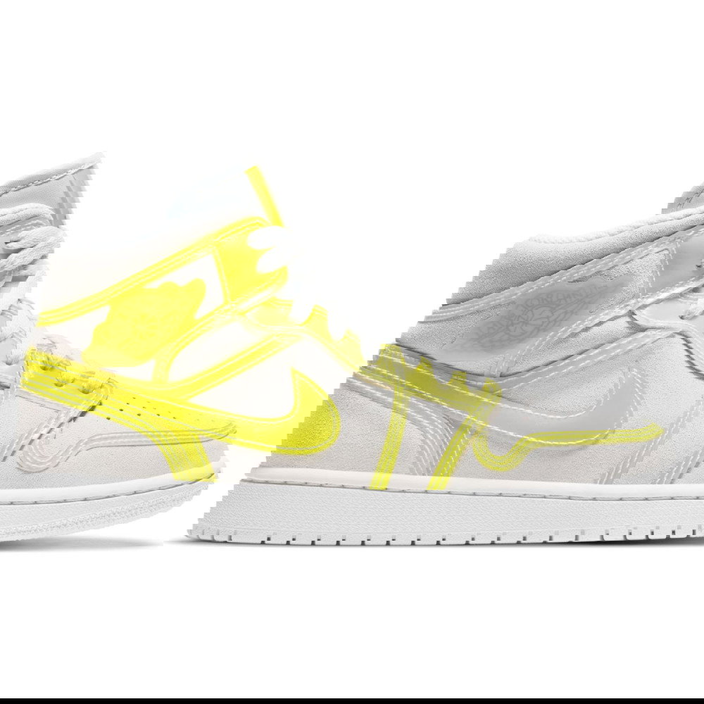 Air Jordan 1 Mid LX Wmns Optic Yellow - Basket4Ballers