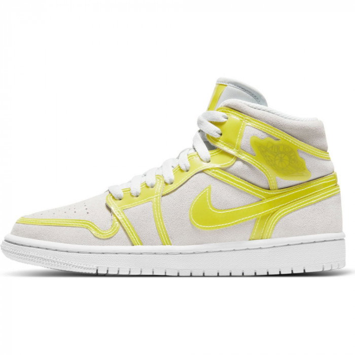 Air Jordan 1 Mid LX Wmns Optic Yellow - Basket4Ballers