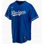 Color Blue of the product Baseball-shirt MLB Nike Enfant Los Angeles Dodgers...