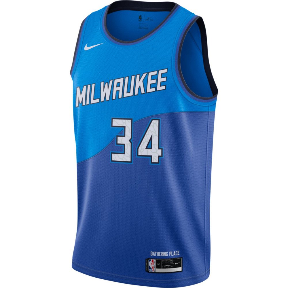 Maillot NBA Giannis Antetokounmpo Milwaukee Bucks Nike City Edition ...