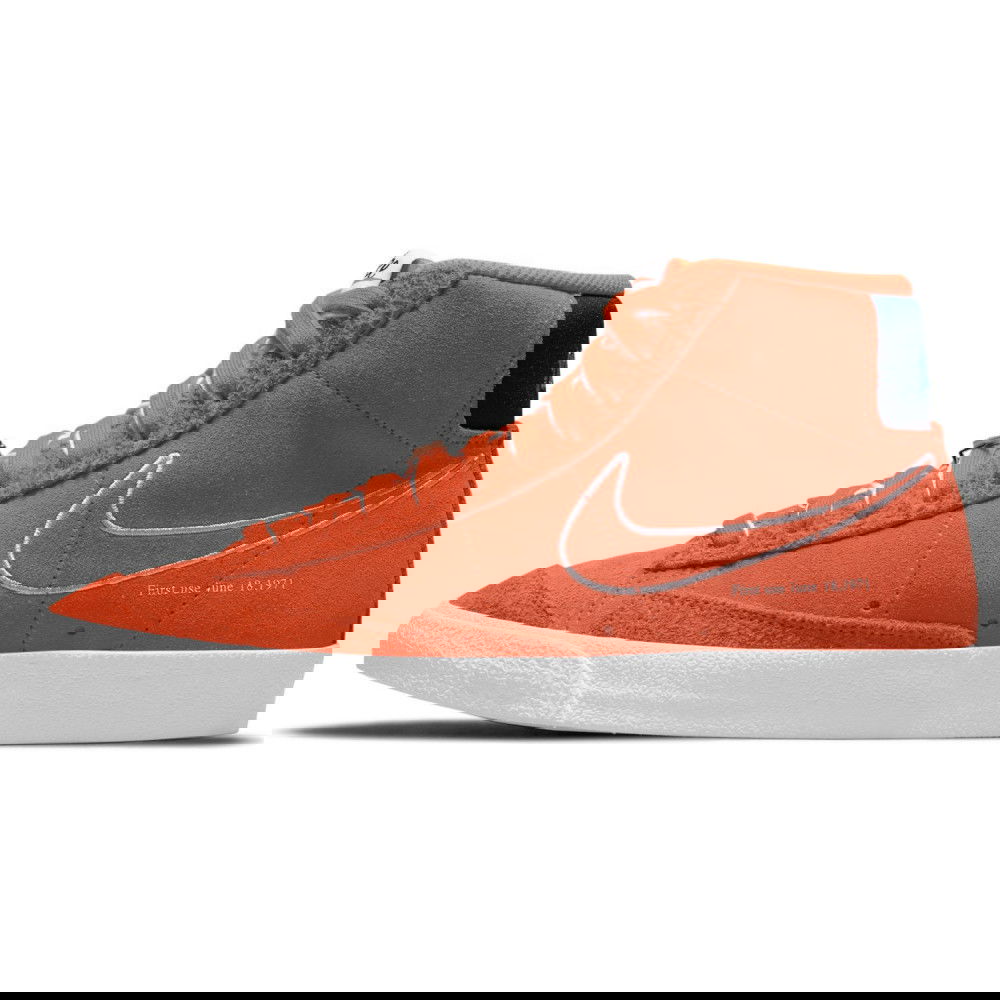 nike blazer mid 77 black and orange