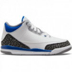 Color Blanc du produit Air Jordan 3 Retro Racer Blue Petit Enfant PS