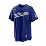 Color Blue of the product Baseball-shirt MLB Los Angeles Dodgers Nike City...