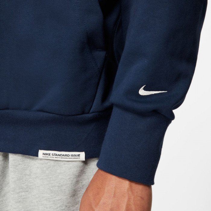 Hoody Nike Dri-fit Standard Issue Sports Specialties college navy/pale ivory image n°6