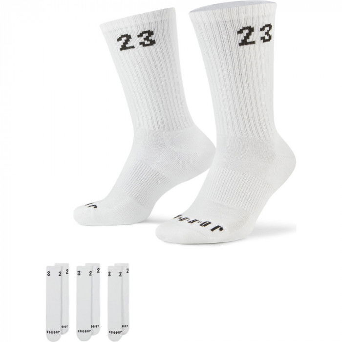 Pack de 3 Chaussettes Jordan Essential Crew White/Black image n°1