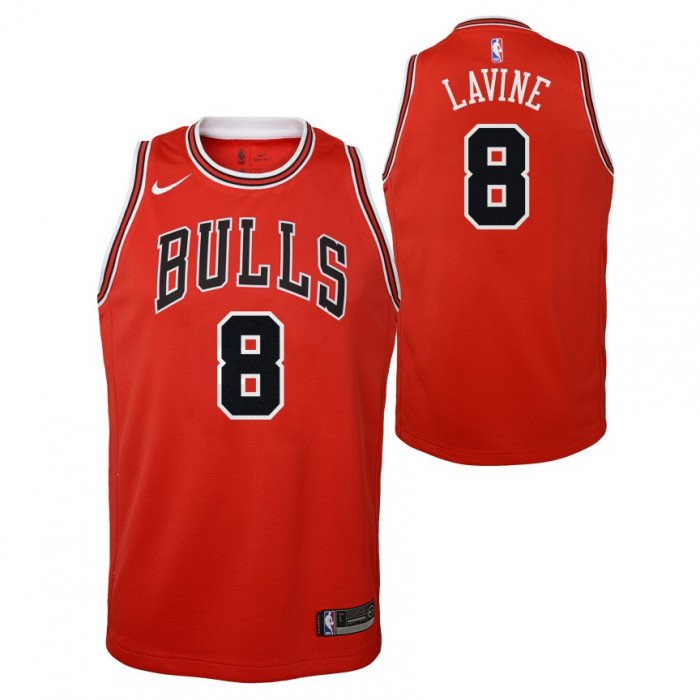 Maillot NBA Chicago Bulls Zach Lavine Nike Icon Edition Enfant image n°3