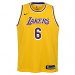 Color Jaune du produit Maillot NBA Enfant Lebron James Los Angeles Lakers...