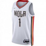 Color Blanc du produit Maillot NBA Zion Williamson New Orleans Pelicans...