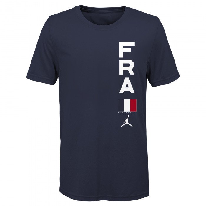 T-shirt Jordan Enfant Equipe de France de basket bleu