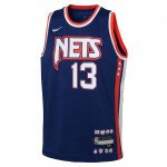 Color Blue of the product Maillot NBA Enfant James Harden Brooklyn Nets Nike...