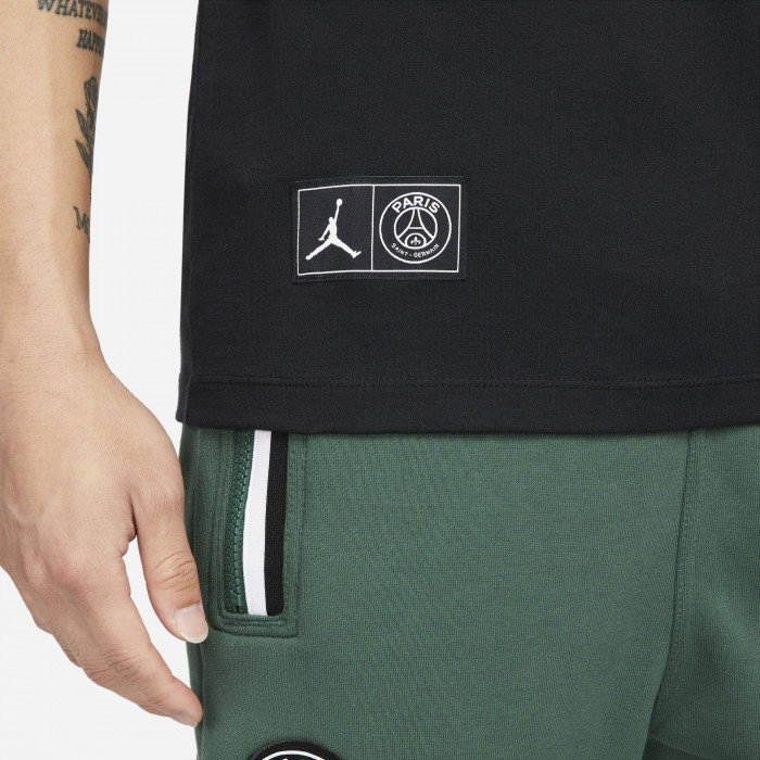 T-shirt Jordan x Paris Saint-Germain Wordmark black/noble green -  Basket4Ballers