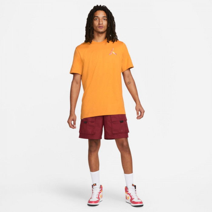 yellow and red jordan shirt