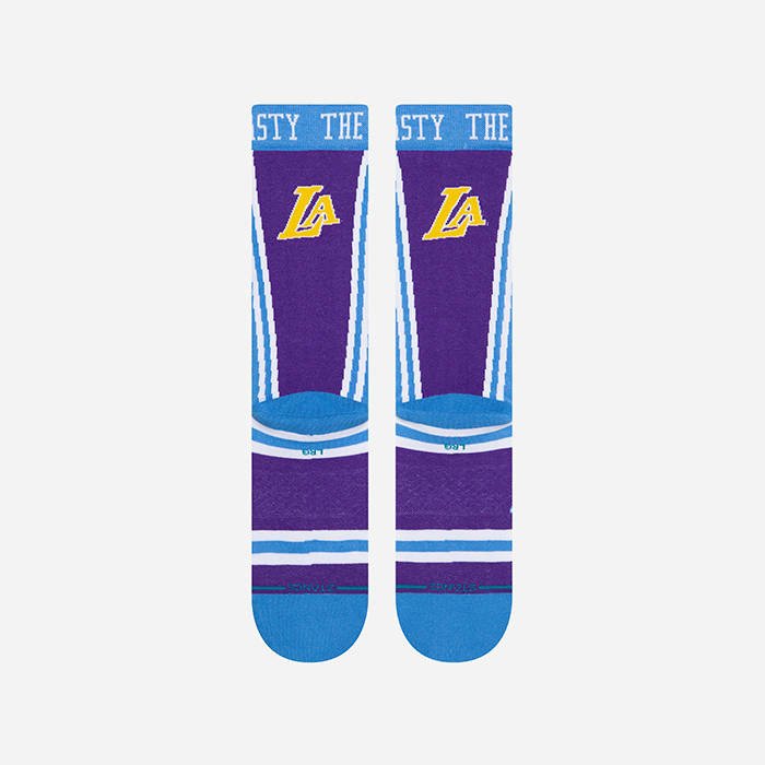 Chaussettes NBA Stance Los Angeles Lakers City Edition Mixtape image n°4