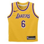 Color Yellow of the product Maillot NBA Petit Enfant Lebron James Los Angeles...
