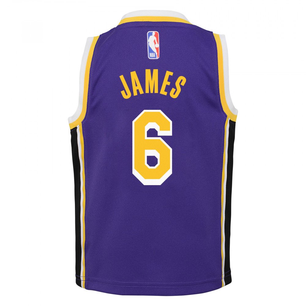 Men's Nba Lakers 6 LeBron James Basketball Statement Jersey Violet 2019/2020