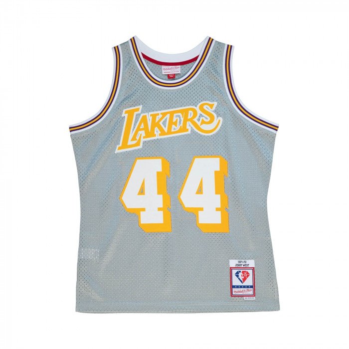 Maillot NBA Jerry West Los Angeles Lakers '71 75th Anniversary Silver Edition Mitchell & Ness image n°1