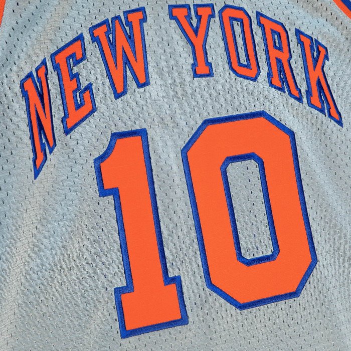 Maillot NBA Willis Reed New York Knicks '69 75th Anniversary Silver Edition Mitchell & Ness image n°3