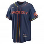 Color Bleu du produit Baseball-Shirt MLB Houston Astros Nike City Connect...