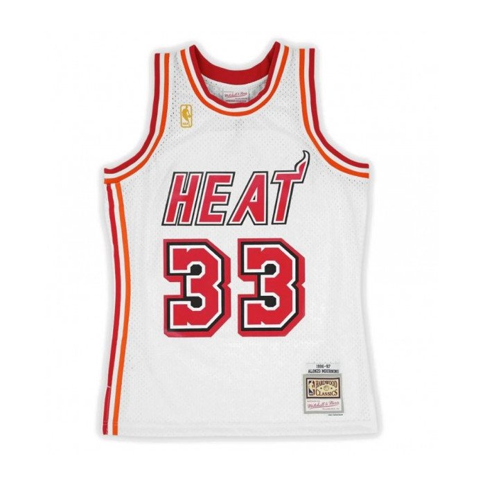 Maillot NBA Alonzo Mourning Miami Heat Mitchell&Ness 96'