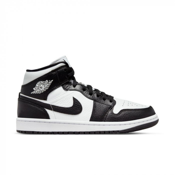 black and white air jordan 1 mid women's