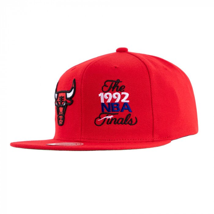 Casquette NBA Chicago Bulls Mitchell&Ness Dual Whammy Snapback University Red image n°3