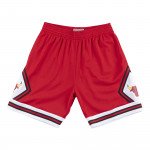 Color Red of the product Short NBA Chicago Bulls 1975-76 Mitchell&Ness Road...