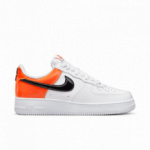 Color White of the product Nike Air Force 1 '07 White Patent Orange Womens