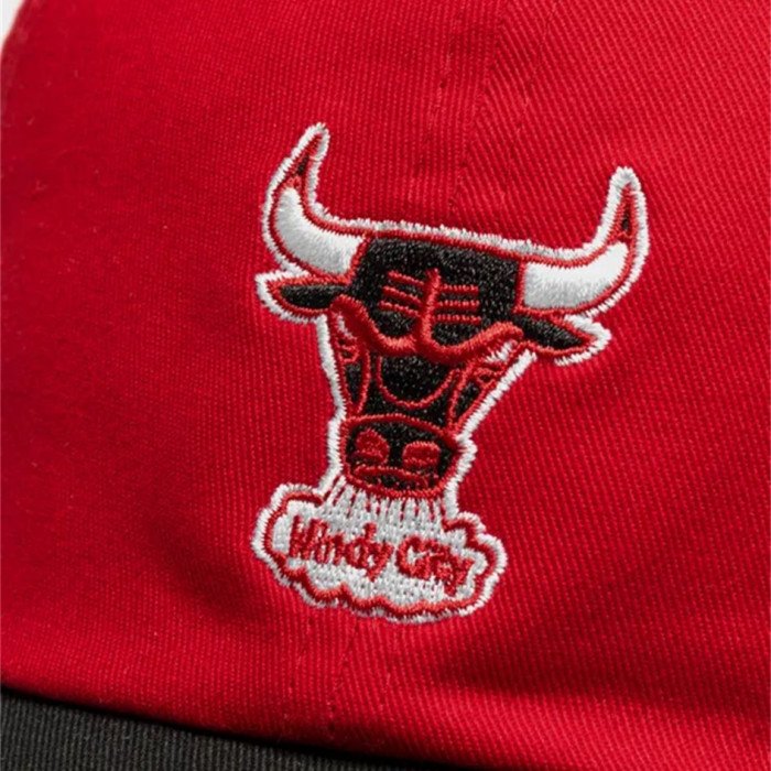Casquette NBA Chicago Bulls Mitchell&ness Team 2 Tone 2.0 Dad Strapback image n°2