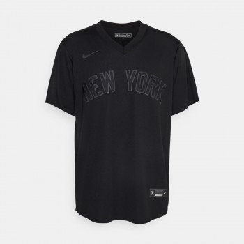 Men's Nike MLB New York Mets Black Blank Jersey T770-NMTA
