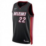 Color Noir du produit Maillot NBA Jimmy Butler Miami Heat Nike Icon...