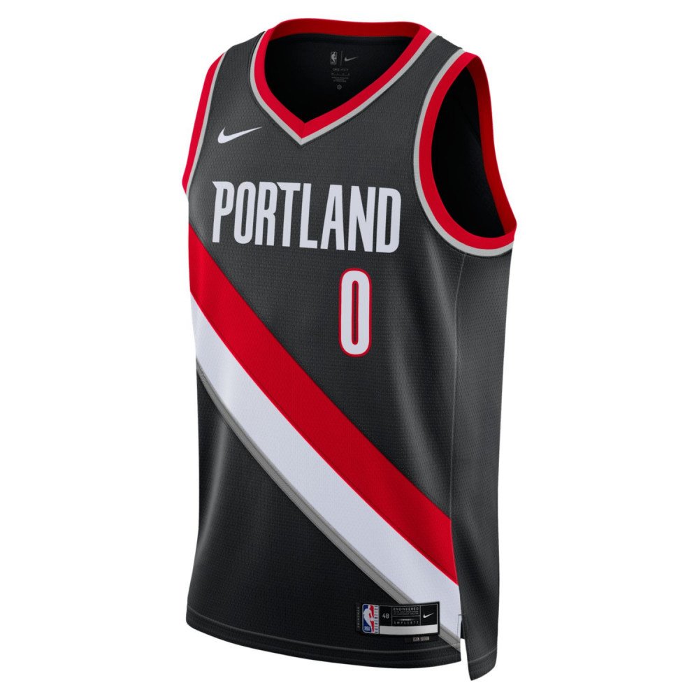 Nike Portland Trail Blazers Damian Lillard Dry Short Sleeve T-Shirt