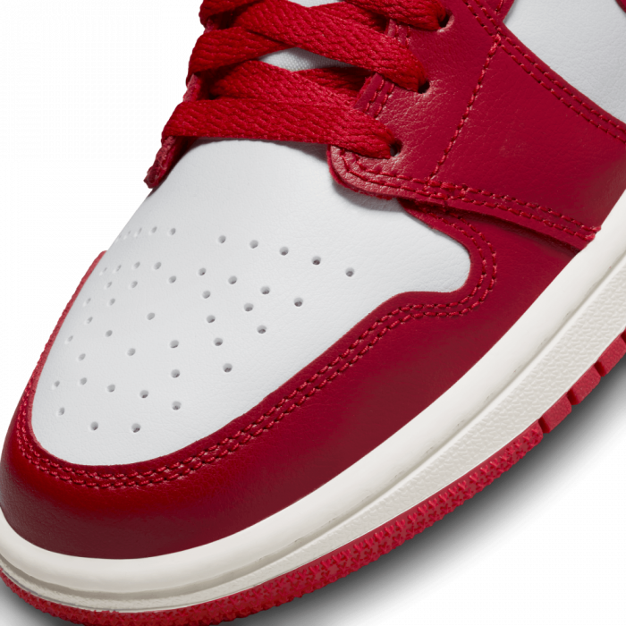 Air Jordan 1 Low white/gym red-black-sail image n°7