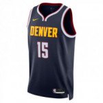 Color Bleu du produit Maillot NBA Nikola Jokic Denver Nuggets Nike Icon...