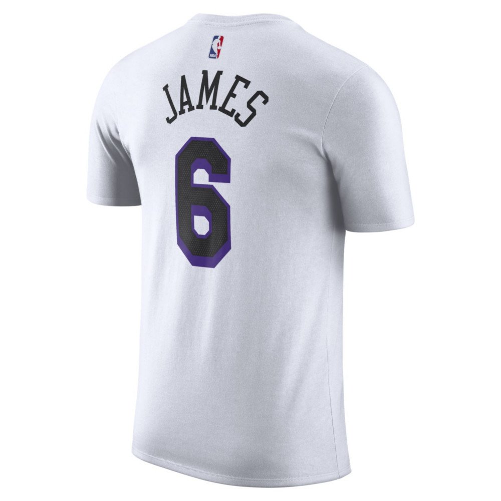 T-shirt NBA Lebron James Los Angeles Lakers Nike Name&Number City Edition  2022/23 - Basket4Ballers