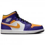 Color Purple of the product Air Jordan 1 Mid Lakers NBA