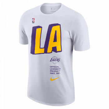 T-shirt NBA Los Angeles Lakers Nike Courtside white | Nike