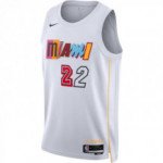 Color Blanc du produit Maillot NBA Jimmy Butler Miami Heat Nike City...