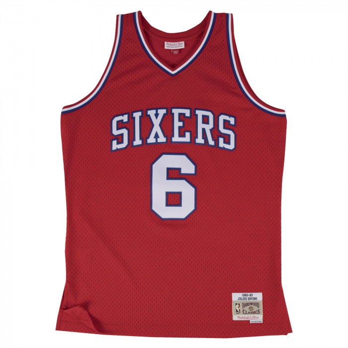 Maillot NBA Julius Erving Philadelphia 76ers 1982 Mitchell&ness Swingman Road