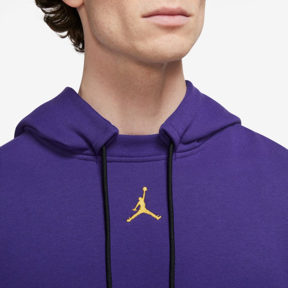 Los Angeles Lakers Jordan Brand Youth Courtside Statement Pullover Hoodie -  Purple