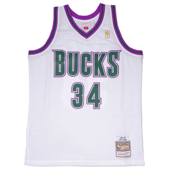 Maillot NBA Ray Allen Milwaukee Bucks 1996-97 Mitchell&Ness Swingman