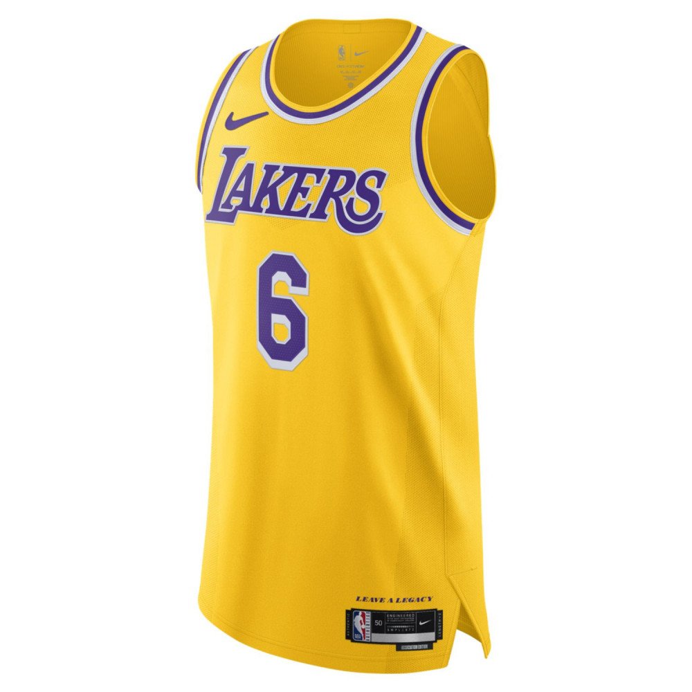 Maillot NBA Lebron James Los Angeles Lakers Nike Icon Edition Authentic 23