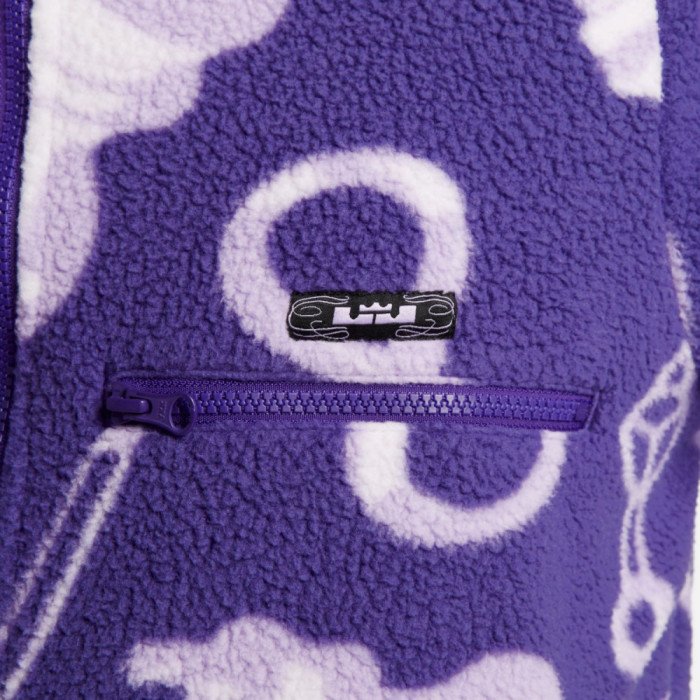 Veste polaire Nike Lebron XX court purple image n°4