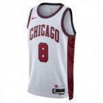 Color White of the product Maillot NBA Zach Lavine Chicago Bulls Nike City Edition