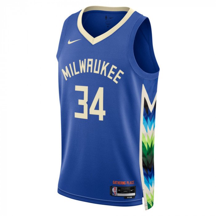 Maillot NBA Giannis Antetokounmpo Milwaukee Bucks Nike City Edition