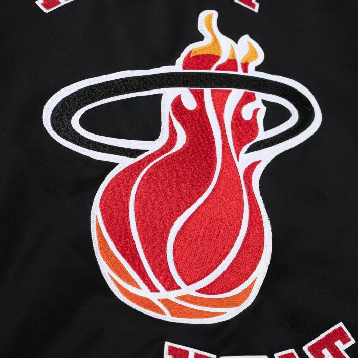 Veste NBA Miami Heat Mitchell&ness Heavyweight Satin Jacket image n°3